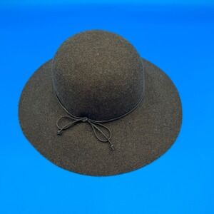 Toucan Collection Women's Wool Wide Brim Fedora Hat Bow Accent Made USA